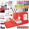 POOLIN EOC05 4in x 9.2in Embroidery Machine with Deluxe Accessory Bundle - Red